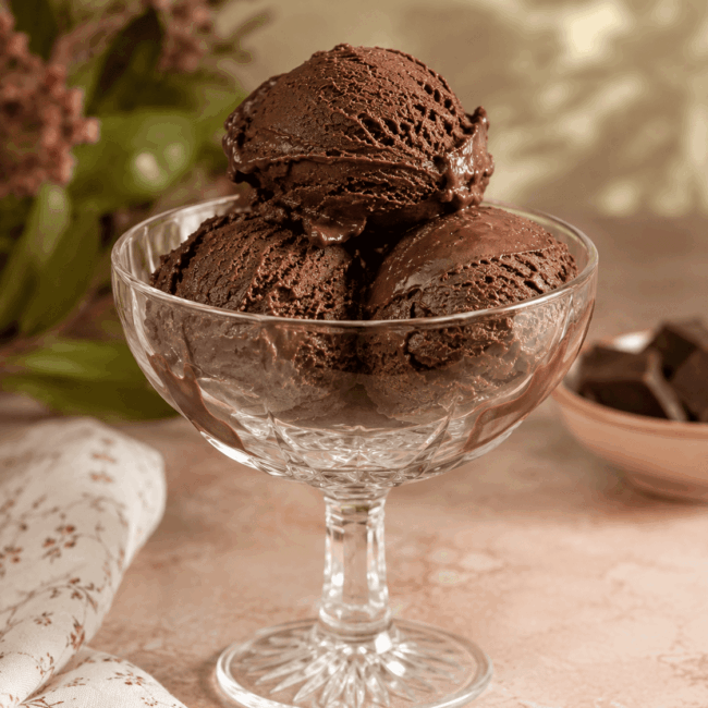 Gelato al cioccolato fondente