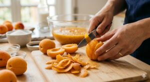 preparazione sorbetto albicocca